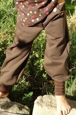 Bio-Sweathose für Kinder, "Fichte", trüffel