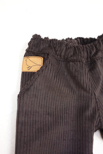Bio-Cordhose mit Tunnelzug "Ulme", dunkelbraun