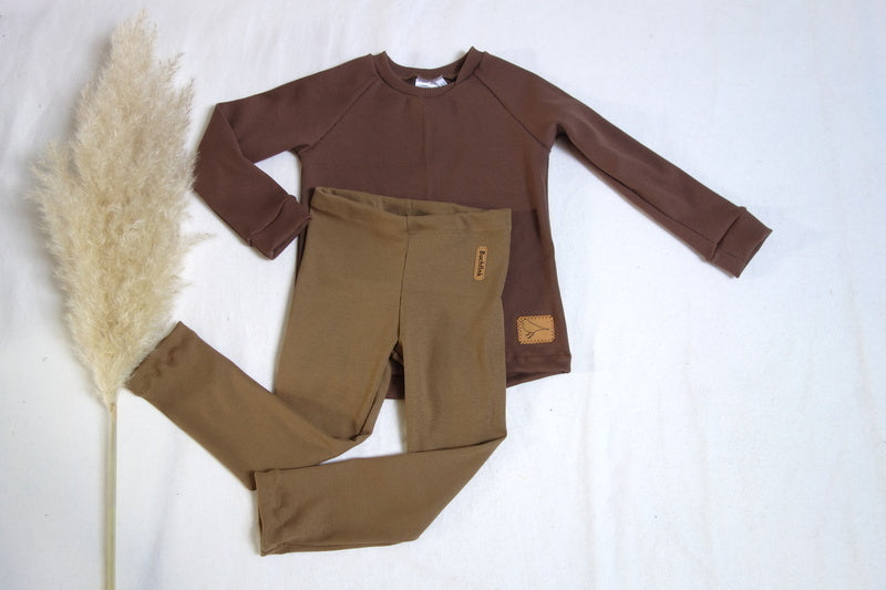 Leggings "Erle" aus Bio Ribb-Jersey, düne