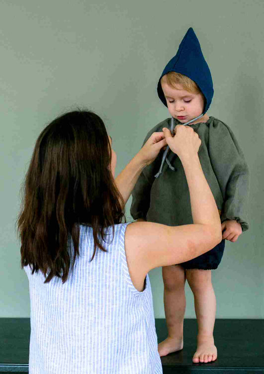 Leinenbluse "Kamille", langarm