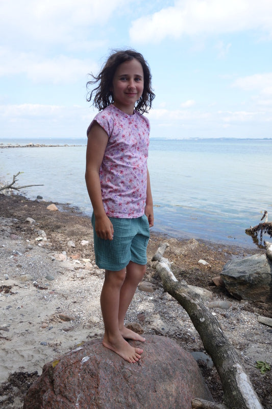 Bio Musselinshorts für Kinder "Ahorn"