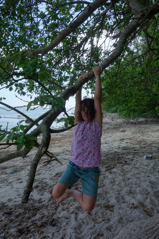 Bio Musselinshorts für Kinder "Ahorn"