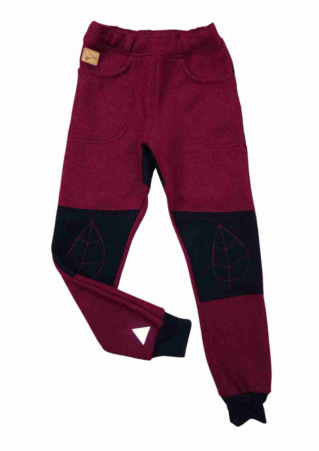 Walkhose für Herren "Buche" mit bestickten Knien (mit Wollbündchen)