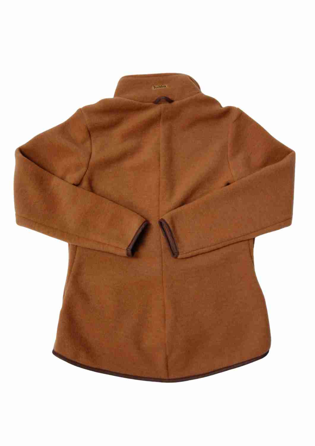 Zip-In Wollfleecejacke Damen "Heidekraut" aus 100% Merinowolle, zimt