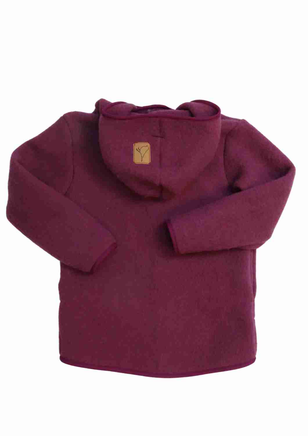 Wollfleecejacke "Heidekraut" aus 100% Merinowolle, beere