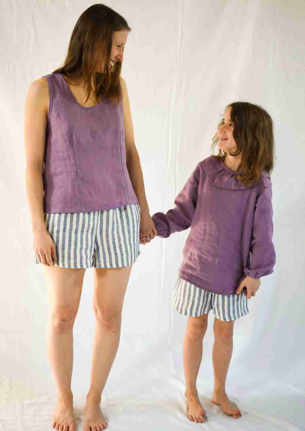 Leinen Shorts für Damen "Sanddorn"