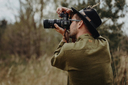 Leinenhemd für Herren "Spitzwegerich"