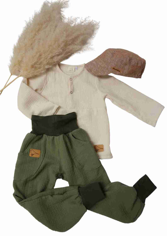 Pumphose Musselin für Kinder "Kastanie"