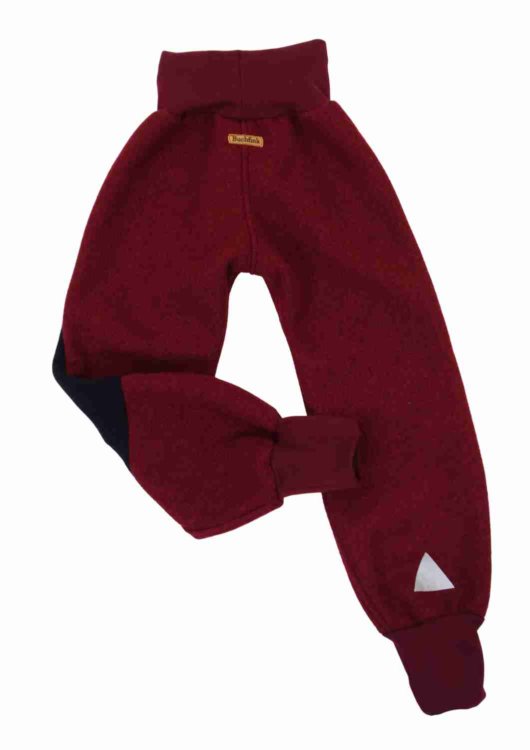 Walkhose "Buche" mit bestickten Kniepatches, weinrot