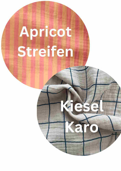 Midi Musselin Kleid Damen "Cosmea", lange Ärmel