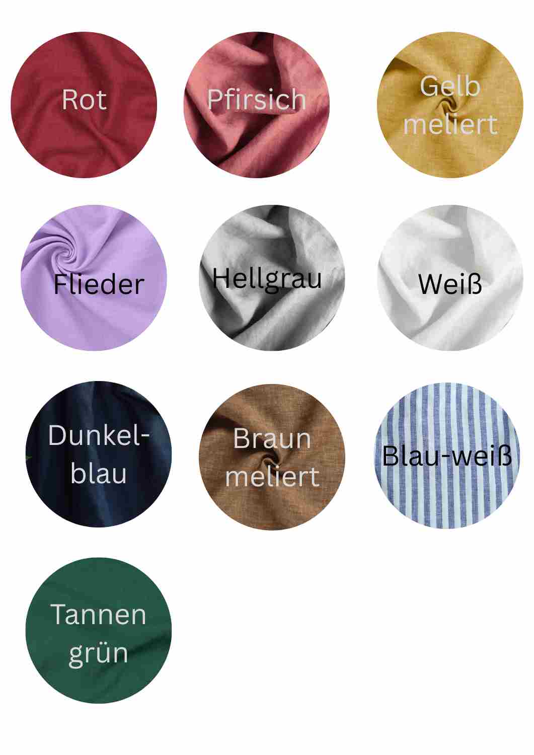 Ärmelloses Leinen Kleid Damen "Hortensie"