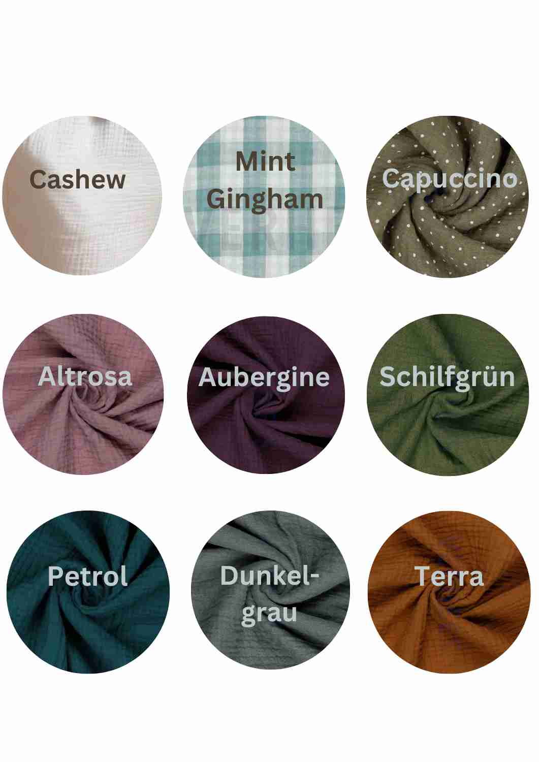 Midi Musselinrock "Chrysantheme" für Damen, Bio-Baumwolle