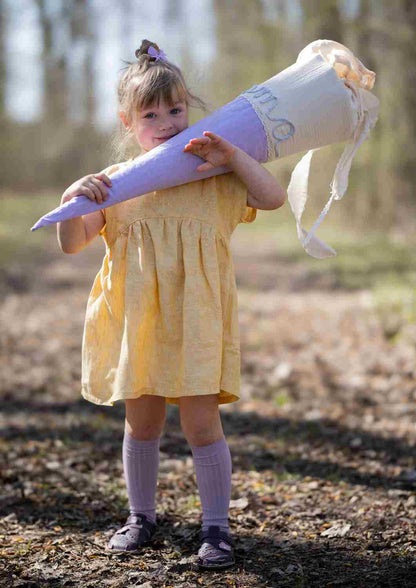 Leinentunika für Mädchen "Blauregen"