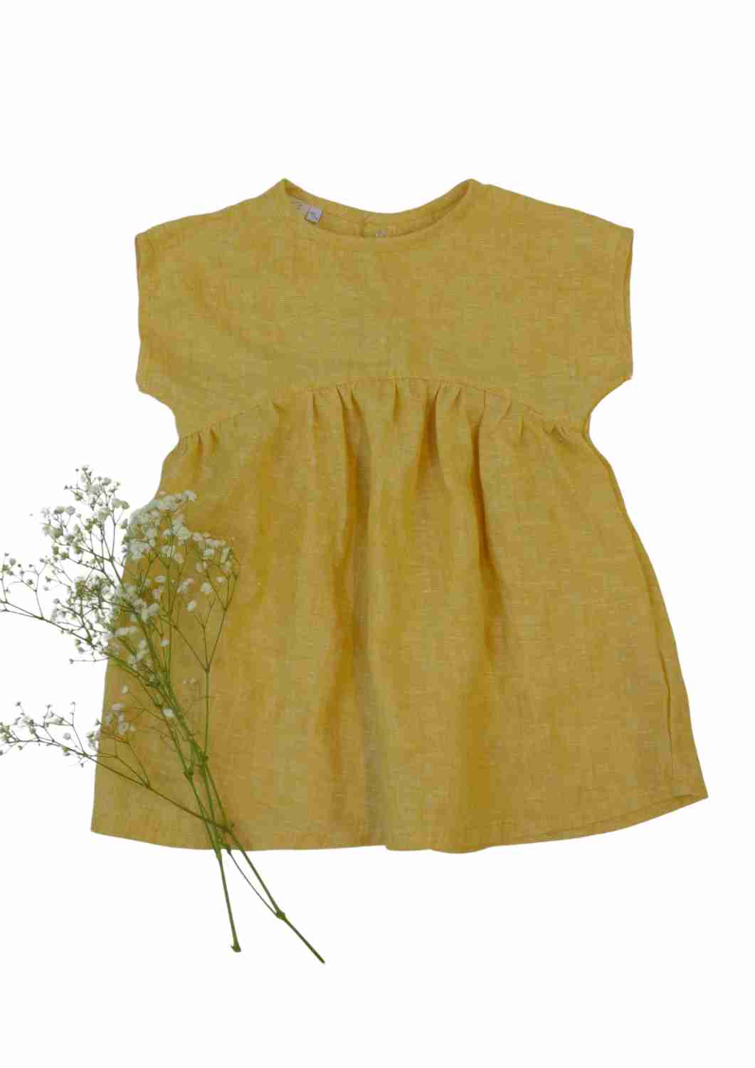 Leinentunika für Mädchen "Blauregen"