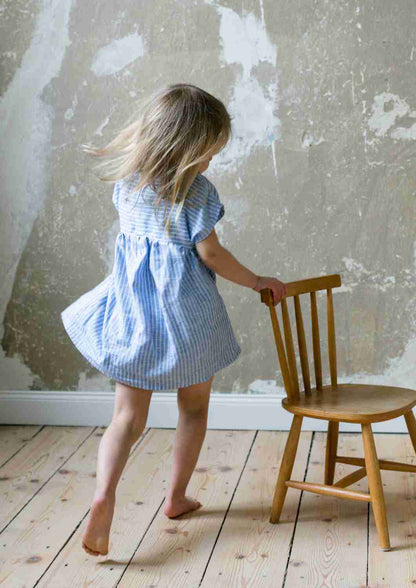 Leinentunika für Mädchen "Blauregen"