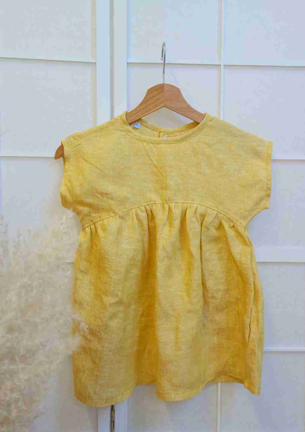 Leinentunika für Mädchen "Blauregen"