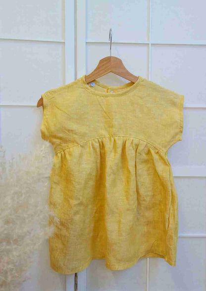 Leinentunika für Mädchen "Blauregen"