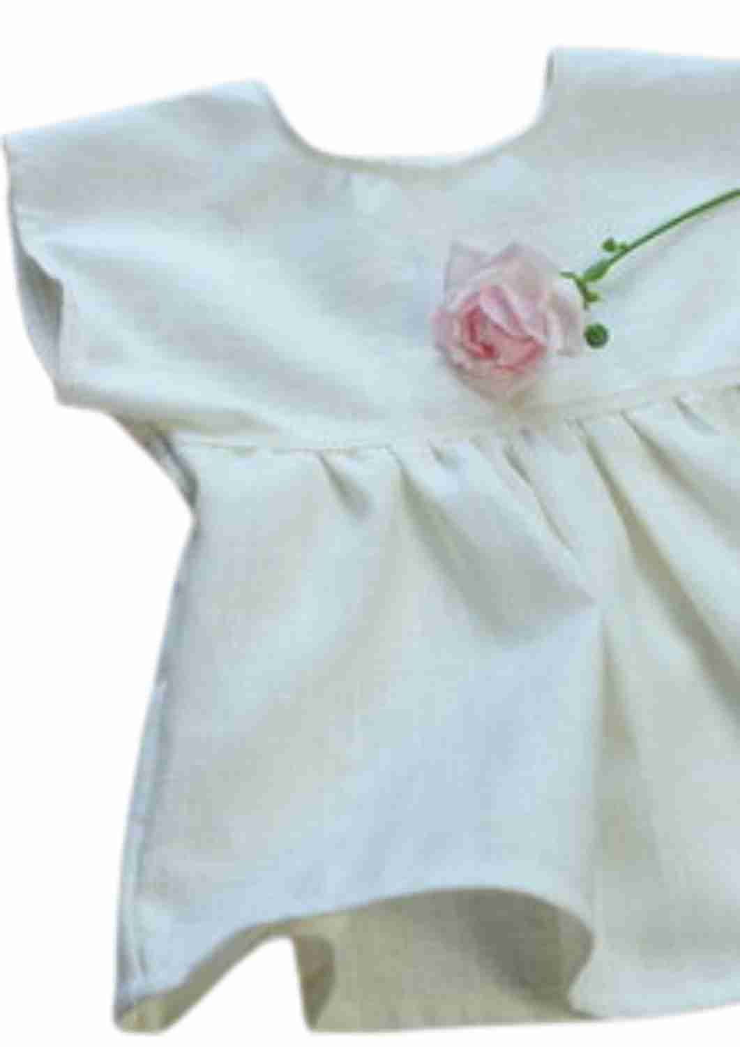 Leinentunika für Mädchen "Blauregen"