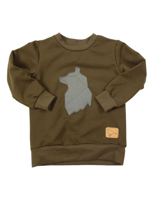 Bio-Pullover "Rittersporn", trüffel