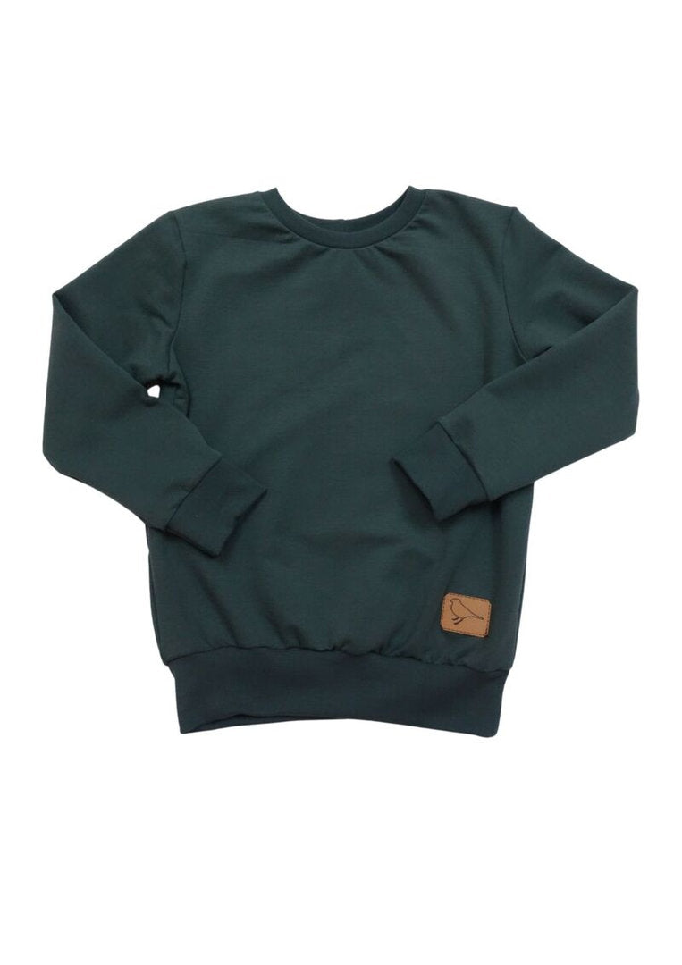 Bio-Pullover "Rittersporn", dunkelgrün