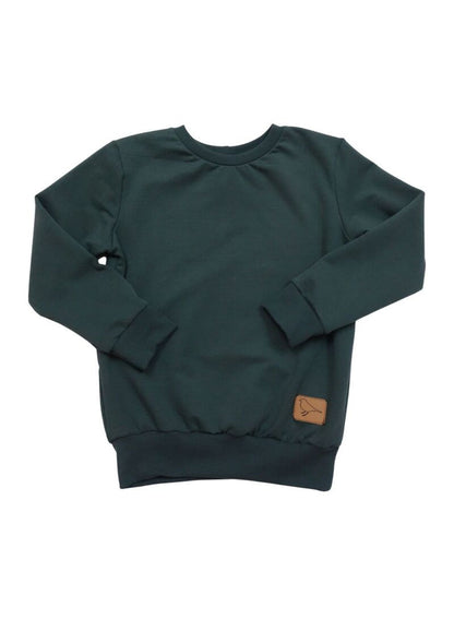 Bio-Pullover "Rittersporn", dunkelgrün