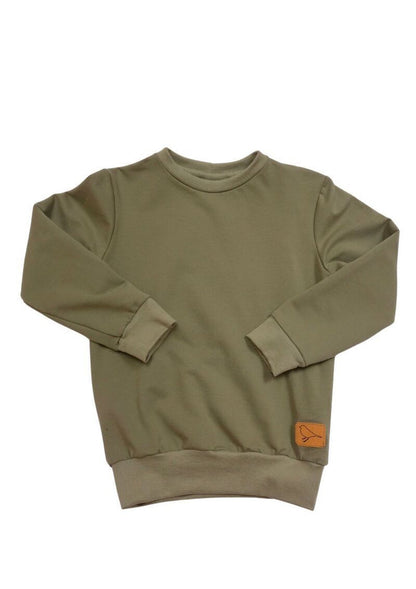 Bio-Pullover "Rittersporn", schilfgrün