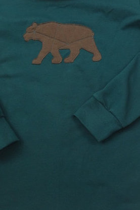 Bio-Pullover "Rittersporn", dunkles petrol