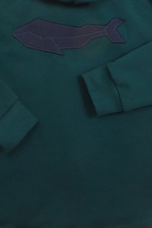 Bio-Pullover "Rittersporn", dunkles petrol