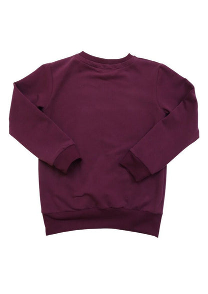 Bio-Pullover "Rittersporn", pflaume