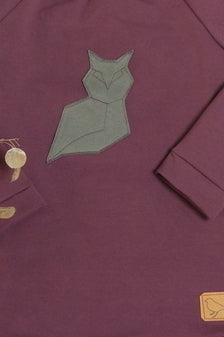 Bio-Pullover "Rittersporn", pflaume