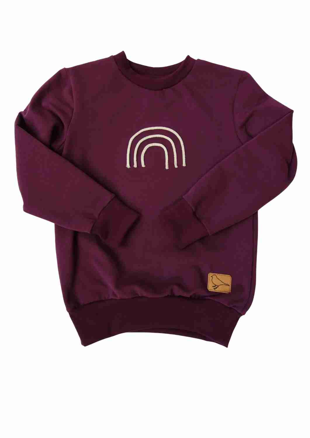 Bio-Pullover "Rittersporn", pflaume