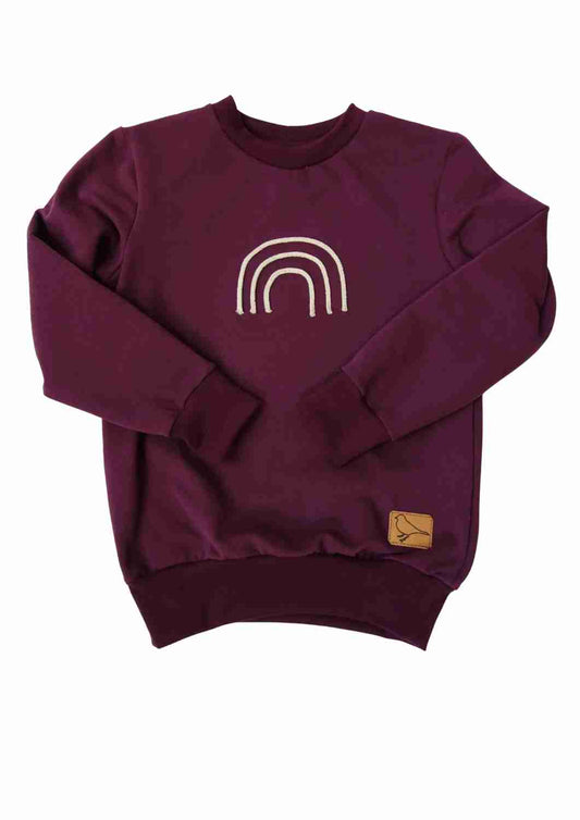 Bio-Pullover "Rittersporn", pflaume