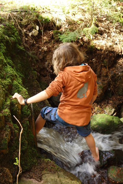 Bio Sweatjacke für Kinder "Strandhafer", schilfgrün