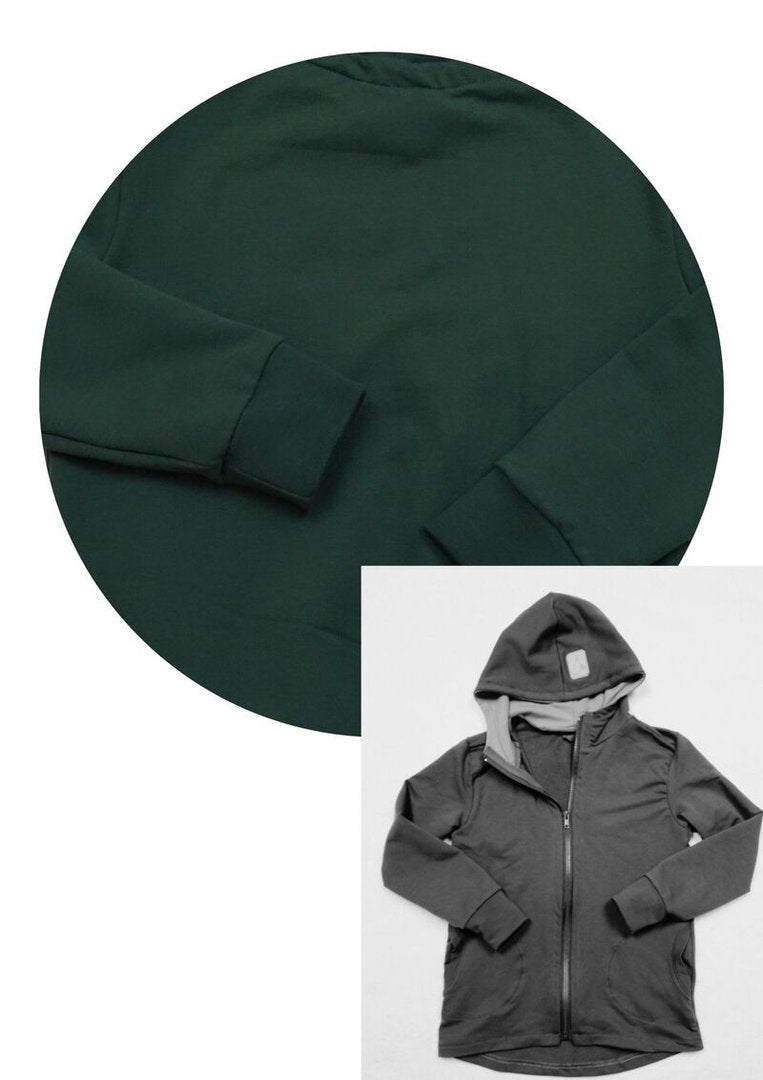 Bio Sweatjacke für Kinder "Strandhafer", dunkelgrün