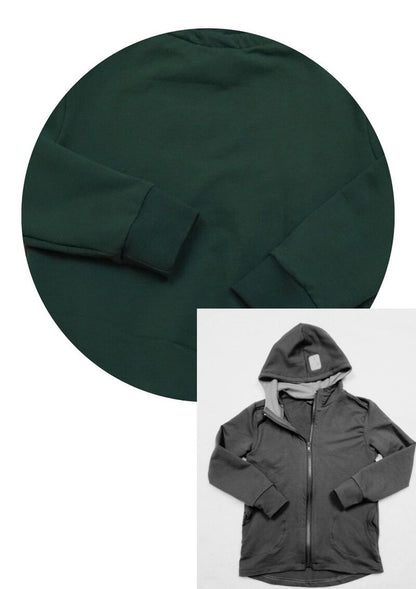 Bio Sweatjacke für Kinder "Strandhafer", dunkelgrün