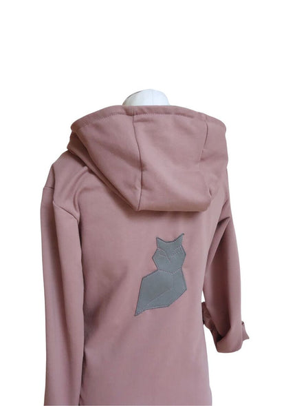 Bio Sweatjacke für Kinder "Strandhafer", altrosa