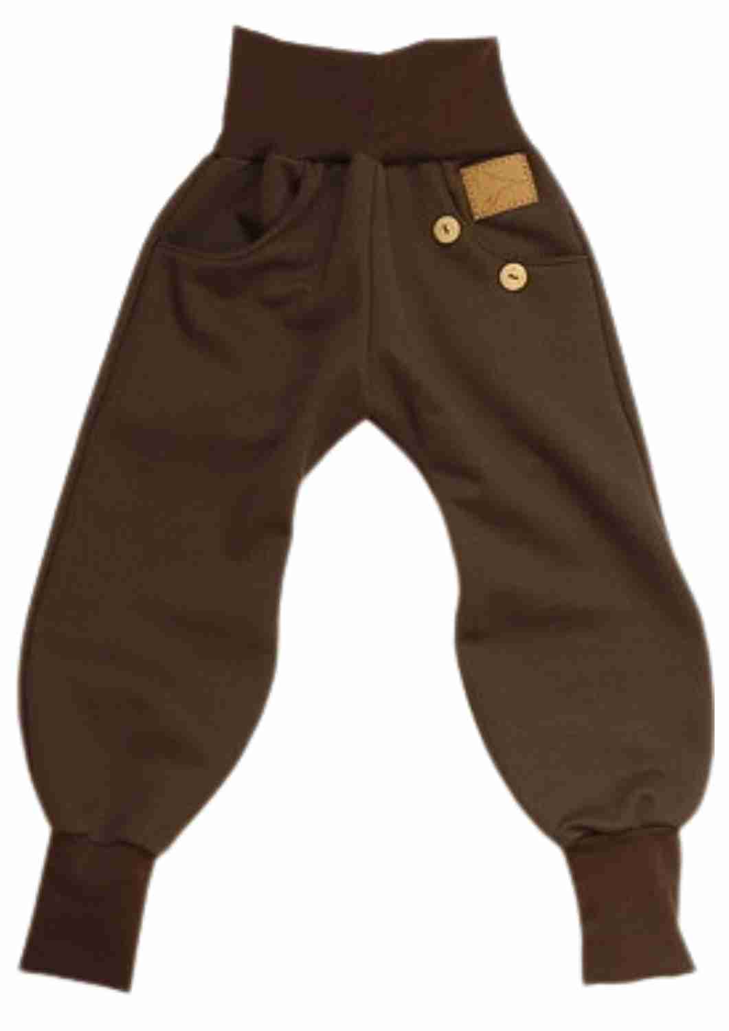 Bio-Sweathose für Kinder, "Fichte", trüffel