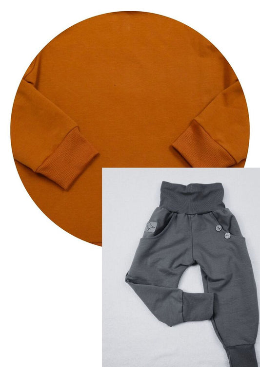 Bio-Sweathose für Kinder, "Fichte", cognac