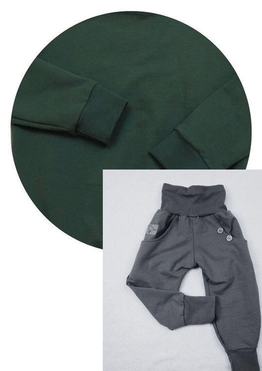 Bio-Sweathose für Kinder, "Fichte", dunkelgrün