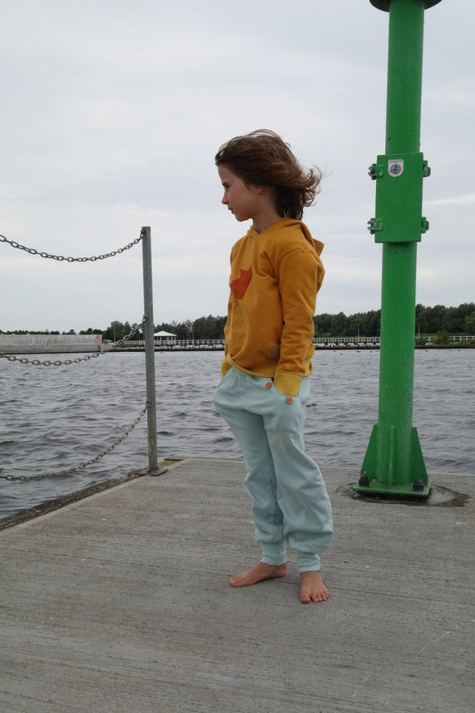 Bio-Sweathose für Kinder, "Fichte", trüffel