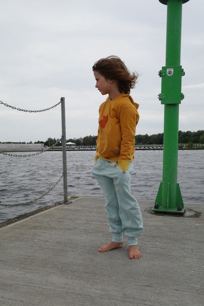 Bio-Sweathose für Kinder, "Fichte", trüffel