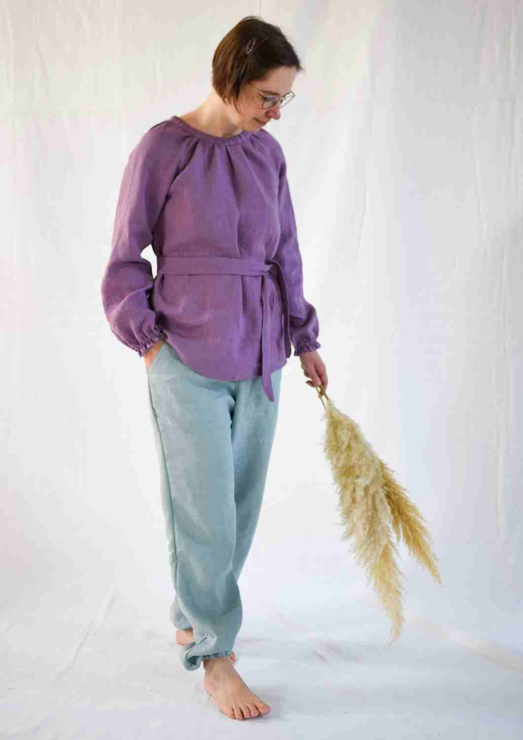 Leinenbluse "Kamille" für Damen