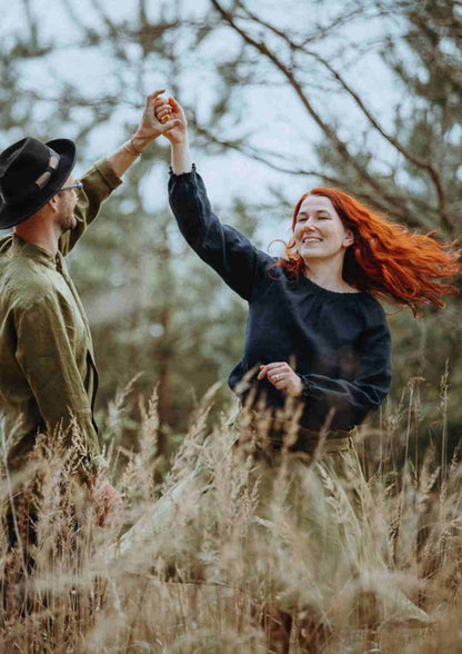 Leinenbluse "Kamille" für Damen