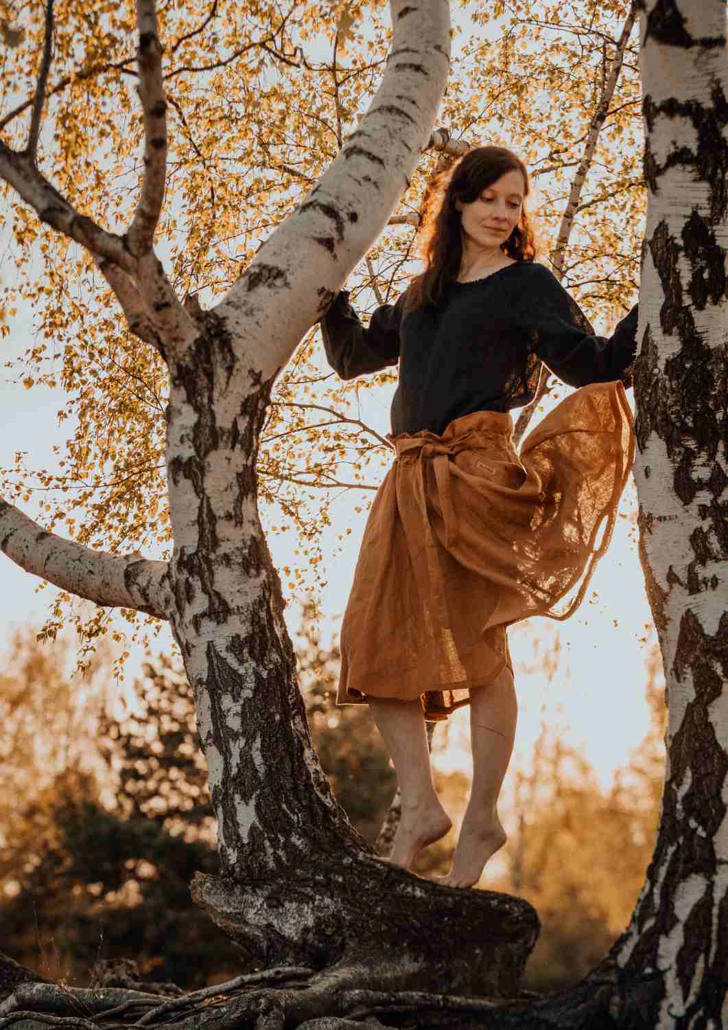 Leinenbluse "Kamille" für Damen