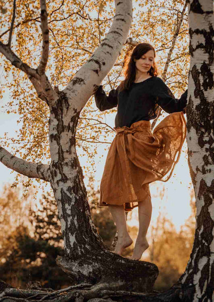 Leinenbluse "Kamille" für Damen