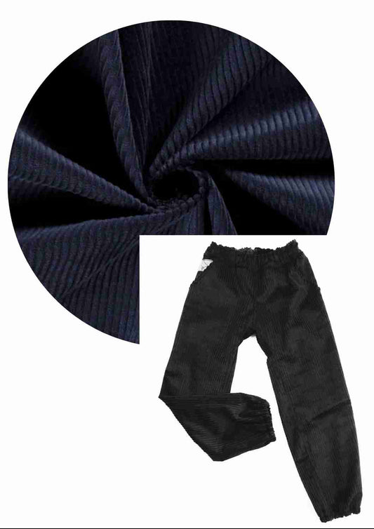 Bio-Cordhose  mit Tunnelzug "Ulme", dunkelblau