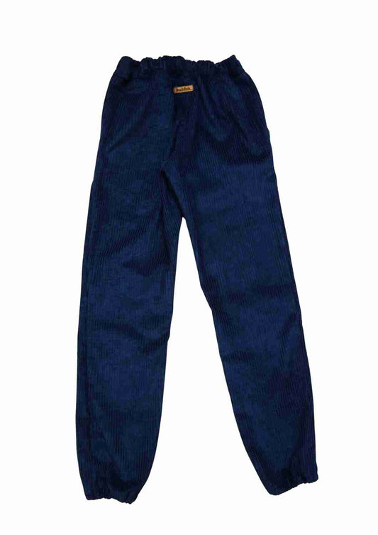 Bio-Cordhose  mit Tunnelzug "Ulme", dunkelblau