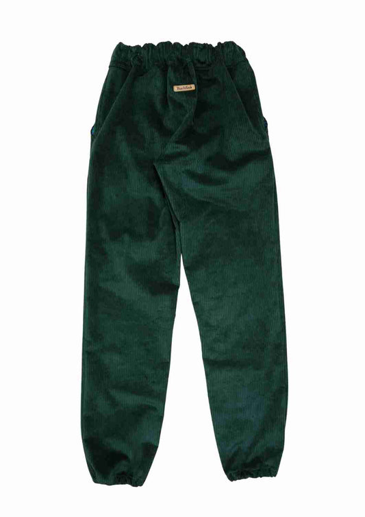 Bio-Cordhose  mit Tunnelzug "Ulme", dunkelgrün