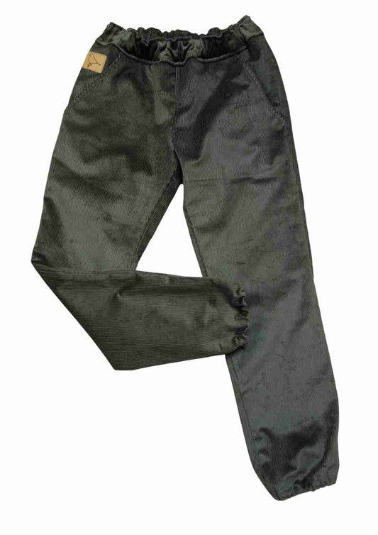 Bio-Cordhose  mit Tunnelzug "Ulme", khaki