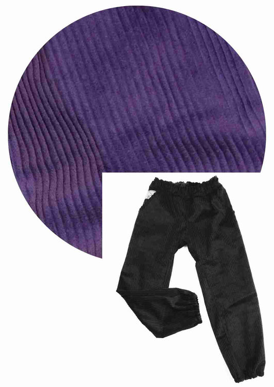 Bio-Cordhose  mit Tunnelzug "Ulme", lila